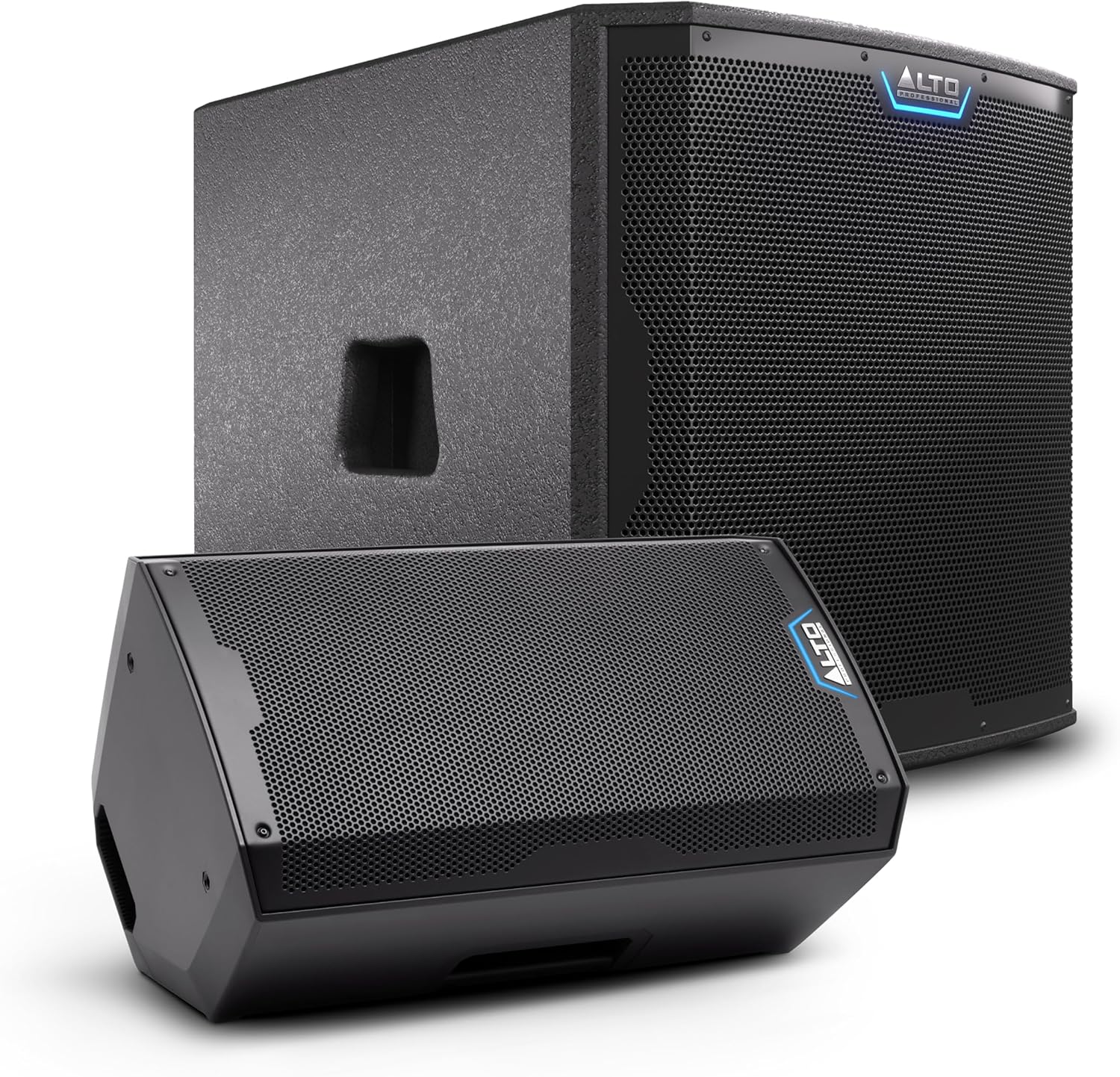 ALTO TS412 and TS15S Powered PA Speaker and Subwoofer Bundle for Live Performances, Events, Karaoke, Public Address, Presentations