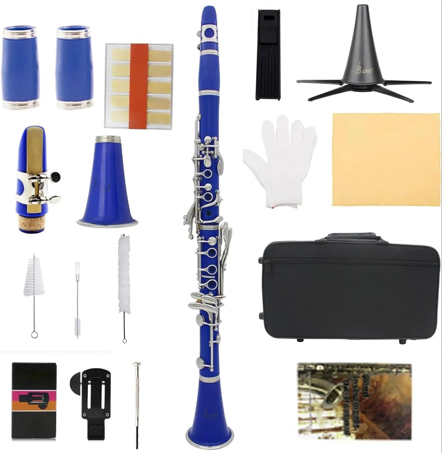 Clarinet for Adult Beginners 17 Key B Flat Clarinet Woodwind Instrument