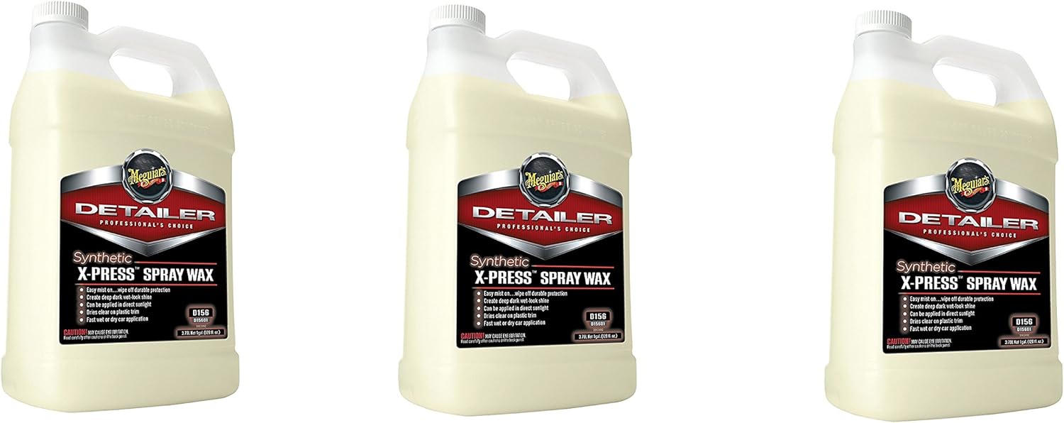 Meguiar's D15601 Synthetic X-Press Spray Wax, ZyIxPQ 3 Gallon