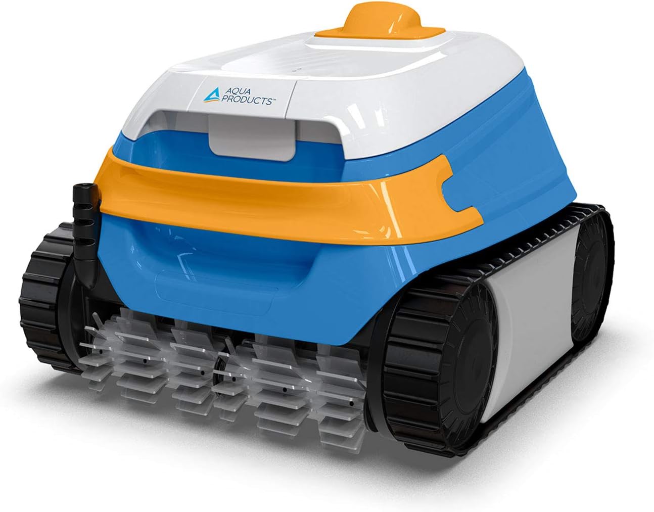 Aqua Products Evo604 Robotic Pool Cleaner, Automatic Vacuum for Inground Pools up to 50ft, 60ft Cable with Swivel, Wall Climbing Vac w/Strong Suction & Easy to Clean Top Loading Filter