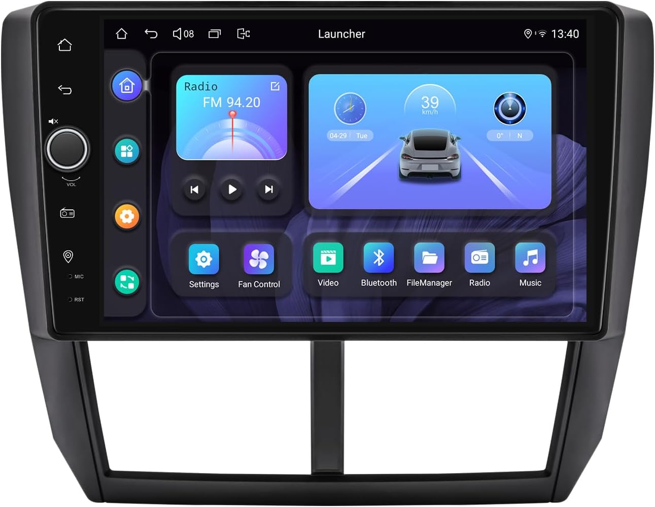 Joying Car Radio for Subaru Forester 2008-2012 & Impreza WRX 2007-2011, 9 Inch IPS Touchscreen Car Stereo 8GB+128GB with Wireless Carplay & Android Auto, GPS Navigation, Bluetooth 5.0(JY-ST001N8)