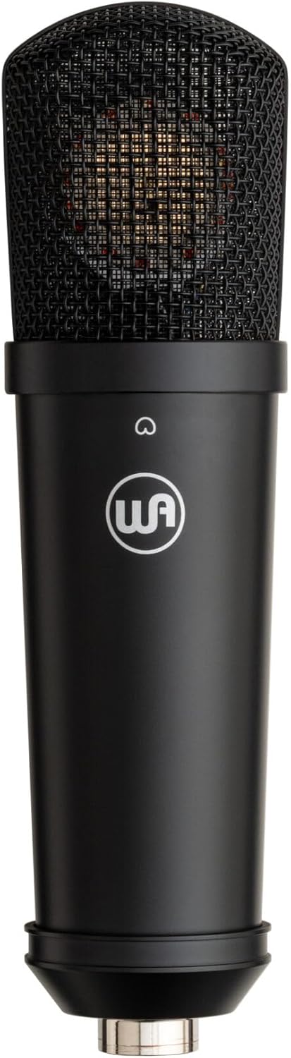 Warm Audio WA-87jr SE Large-Diaphragm Cardioid Condenser Microphone, Studio-Grade Sound for Vocals, Instruments, Podcasts, Black