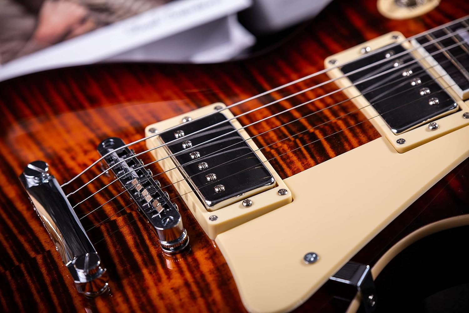 Grote Electric Guitar Solid Body LPYS-006 Maple Neck, Stainless Steel Frets, Ideal for All Levels, with Gigbag(VS)