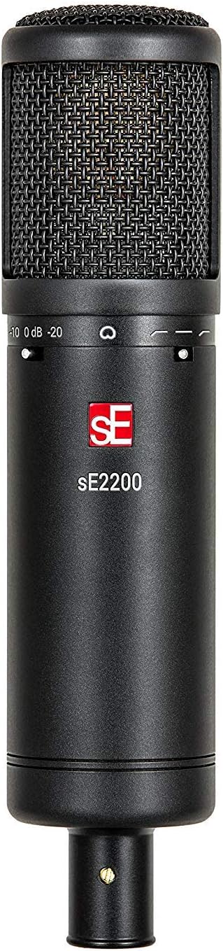 sE Electronics SE2200 Large-Diaphragm Condenser Microphone Bundle with Shockmount, Pop Screen Filter and 2 10ft XLR Cables