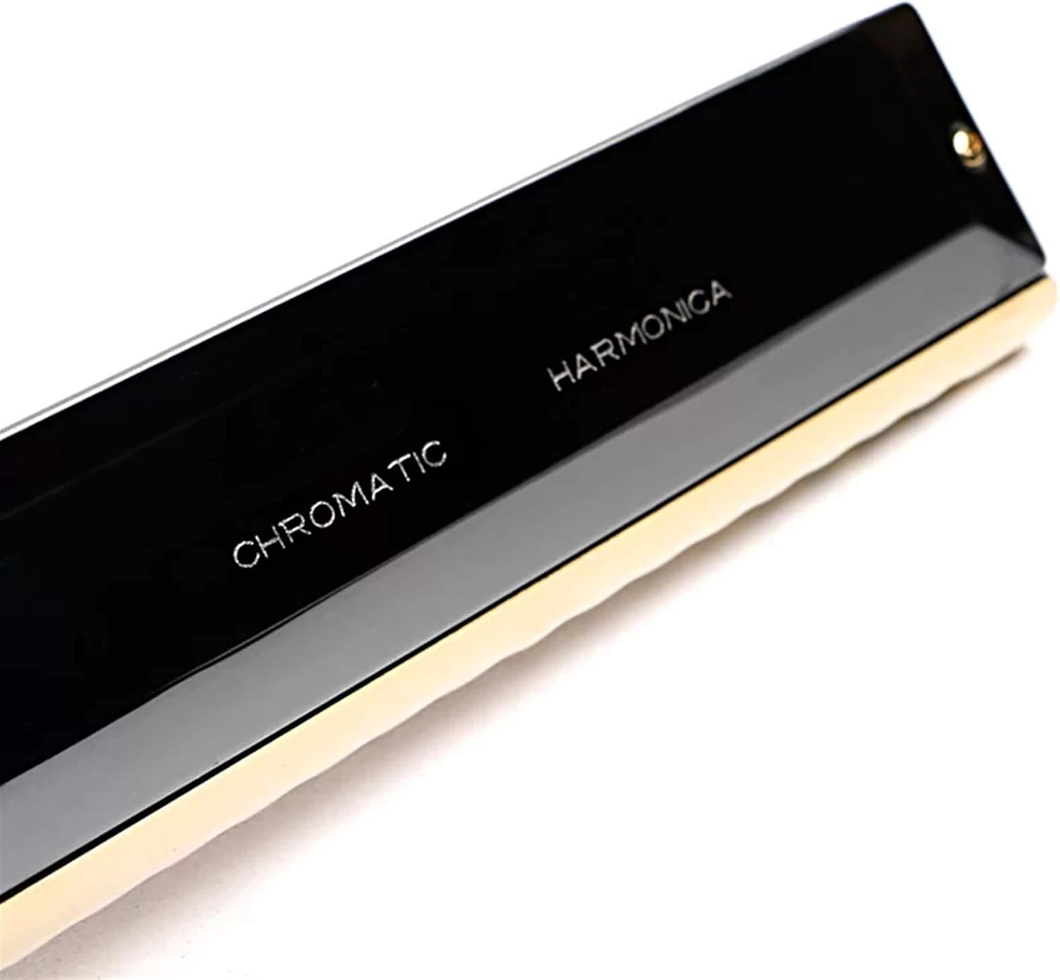 Folk Instruments Chromatic Harmonica 16 Hole 64 Tone Mouth Organ Instrumentos Key of C Professional Musical Instruments ABS Comb (Color : Gold)