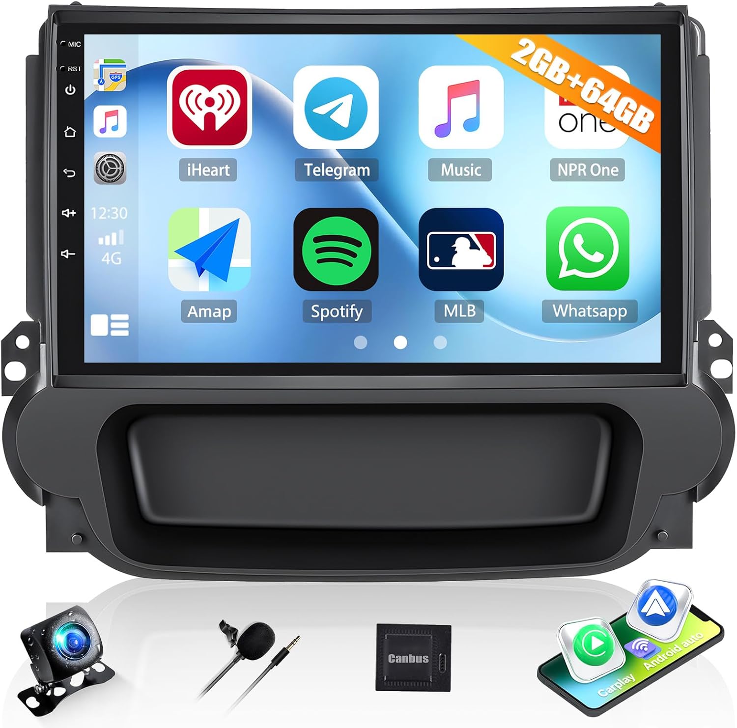 2G+64G Car Stereo for Chevrolet Chevy Malibu 2013 2014 2015 with Wireless CarPlay Android Auto 9