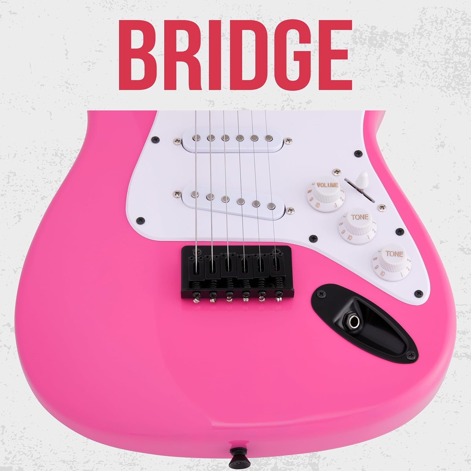 LyxPro 36 Inch Electric Guitar and Kit for Kids with 3/4 Size Beginner’s Guitar, Amp, Six Strings, Two Picks, Shoulder Strap, Digital Clip On Tuner, Cable and Soft Case Gig Bag -Pink