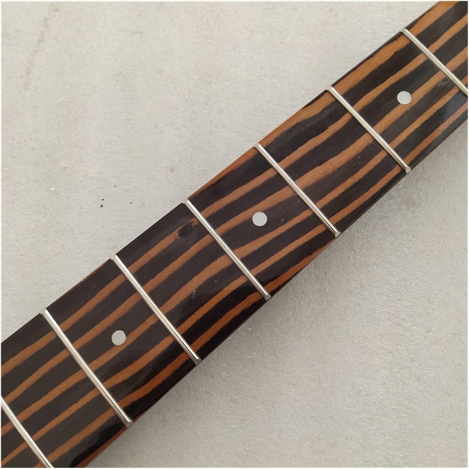 TSTS Zebra Wood Electric Bass Guitar Neck Replacement 5 String 20 Fret Guitar ​Neck Replacement