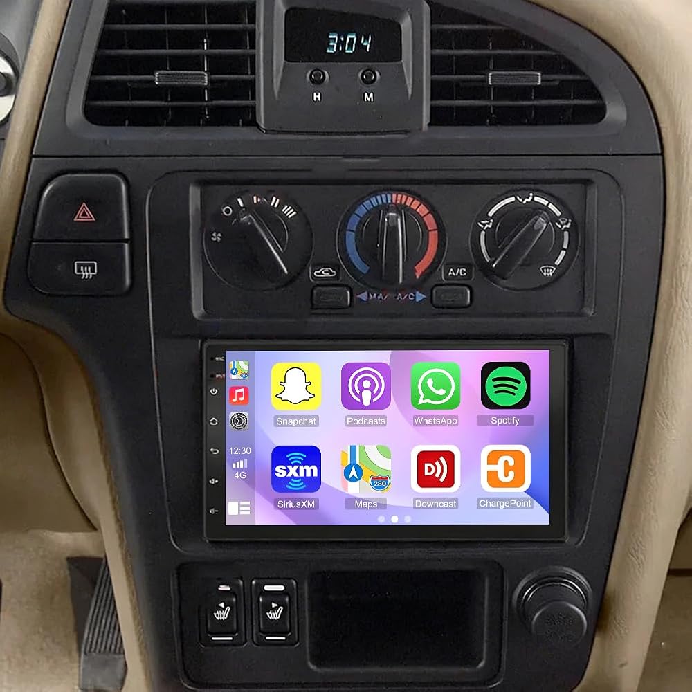 8+256G Car Stereo for Nissan Pathfinder LE 2003 with Wireless Carplay&Android Auto,7 Inch Android 15 Touchscreen Bluetooth Car Radio with GPS, WiFi, FM Radio,Backup Camera,SWC,MIC