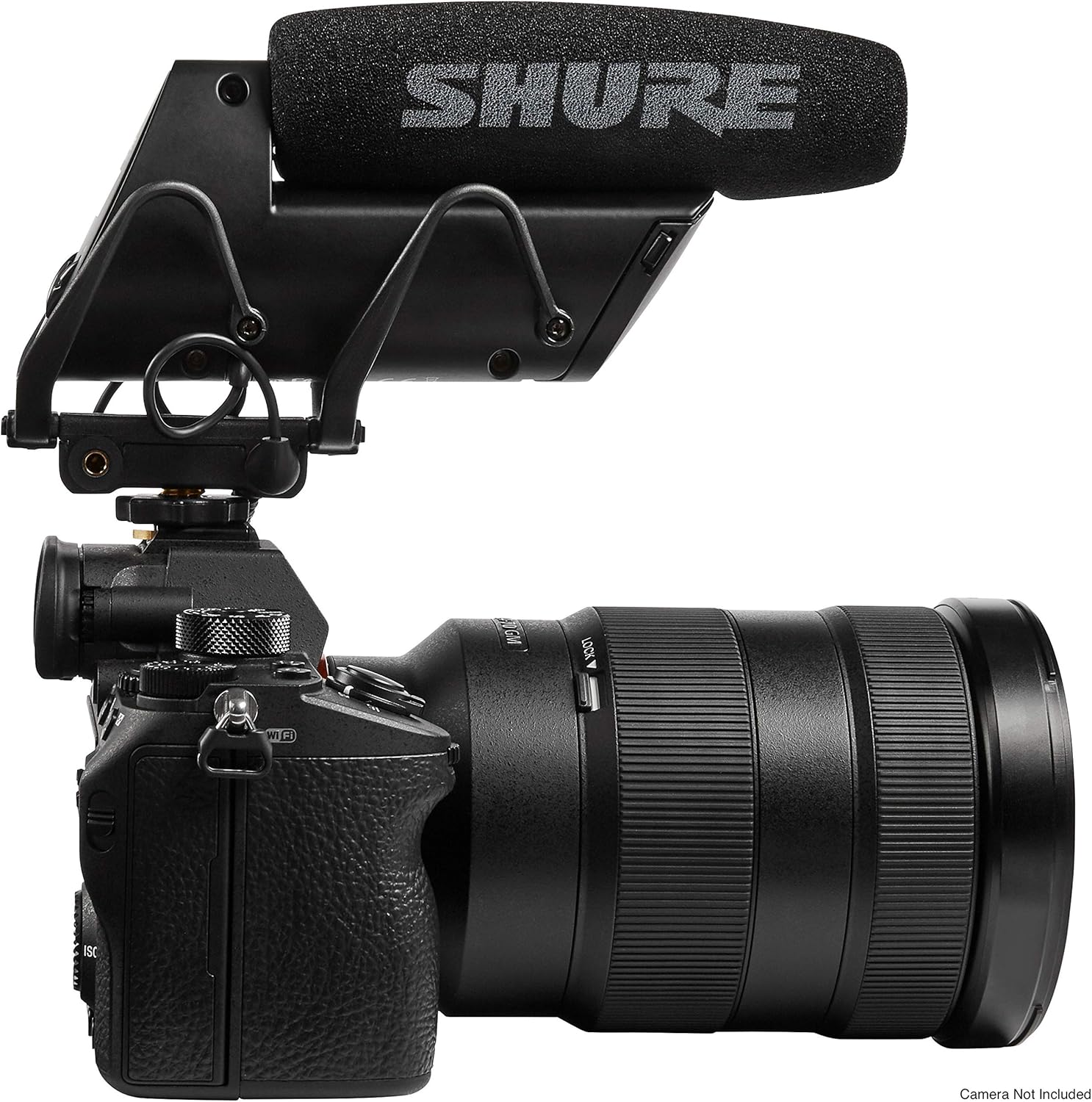 Shure VP83F LensHopper Camera-Mounted Condenser Shotgun Microphone with Integrated Digital Flash Recording - Windscreen, Superior RF Immunity, Backlit LCD, 5-Position Joystick, Rycote Lyre Shock Mount