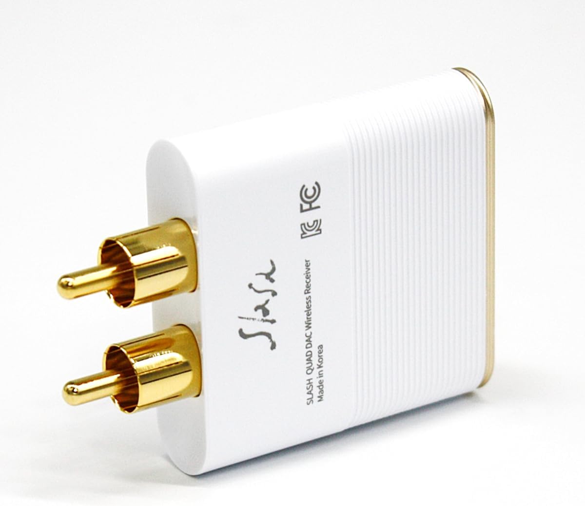 Slash3 Hi-Res Bluetooth Receiver with ESS Quad DAC (ES9219) – LDAC & aptX Adaptive/HD, AAC, 24-bit/96kHz Wireless Audio Adapter, Direct RCA Plug for Home Stereo Systems (Zero Cable Noise)