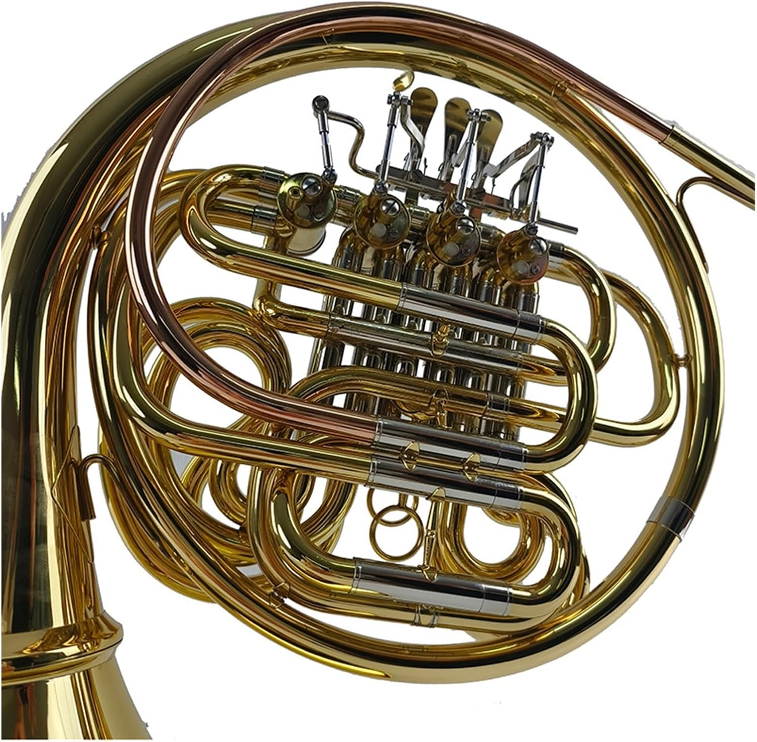 4 Key French Horn Conjoined Transposed Horn Four Key Double Row Instrument In The Key Of B Flat F