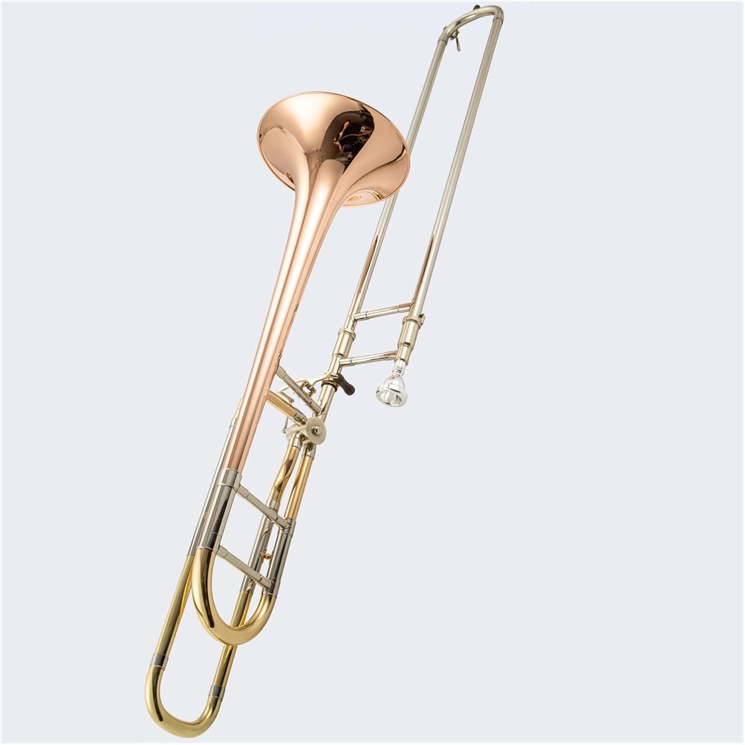 FLFL Student Trombone B/F-Flat Sub-midtones Trombone Phosphor Bronze Copper-Nickel Alloy Material Musical Instrument Professional Grade (Color : Phosphor Bronze)