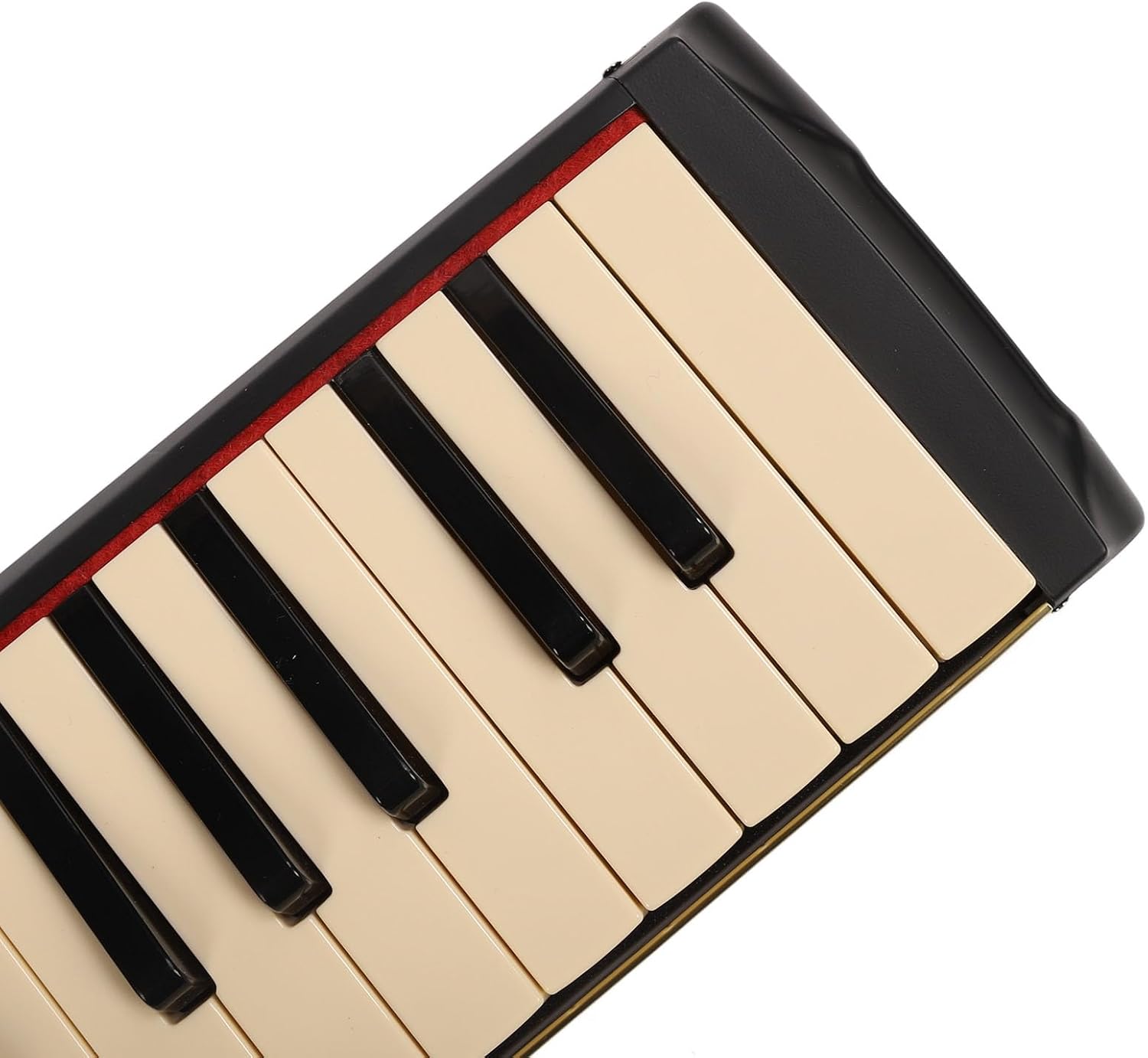 37 Key Melodica Air Piano Keyboard Instrument with Double Soft Tubes and 2pcs Mouthpiece, Comes with Carrying Bag