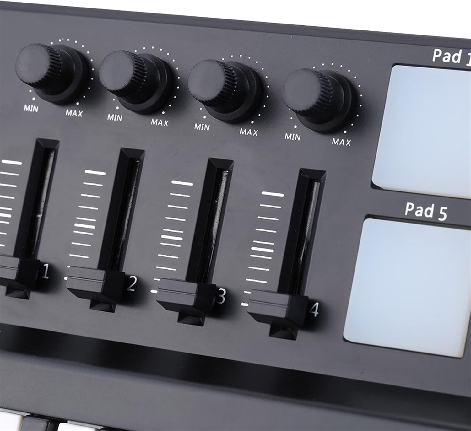 KESHUO Electric Keyboard 25 Key MIDI Controller Keyboard Mini Portable 25 Key MIDI Keyboard Controller Drum Pad Set