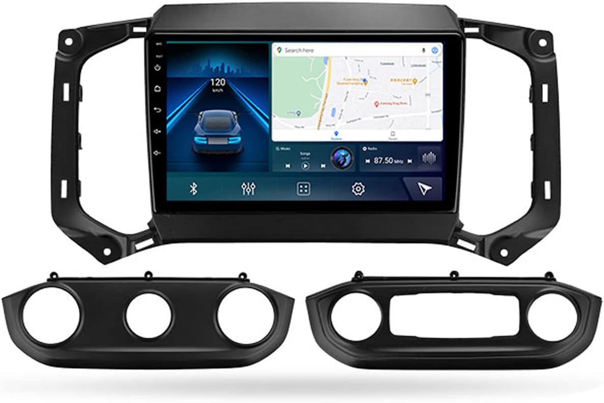 9 Inch Touch Screen Double DIN Car Stereo Media Receiver with Carplay, Android Auto, Backup Camera Input, SWC, DSP, FM RDS Radio MP5 Player for Chevrolet Trailblazer 2017-2019