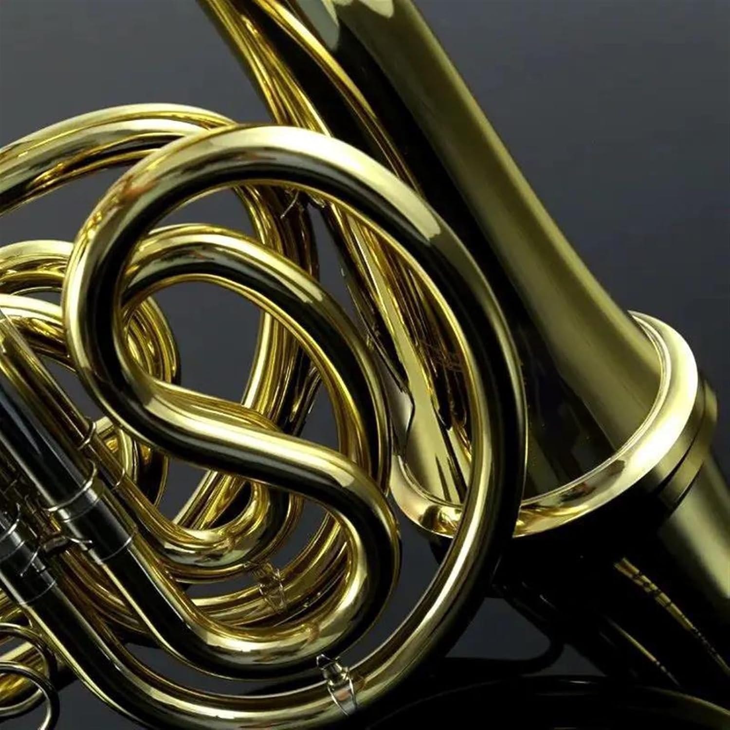 Brass French Horn Orchestra Brass Gold Lacquer F Tone Bb 4 Key Double French Horn