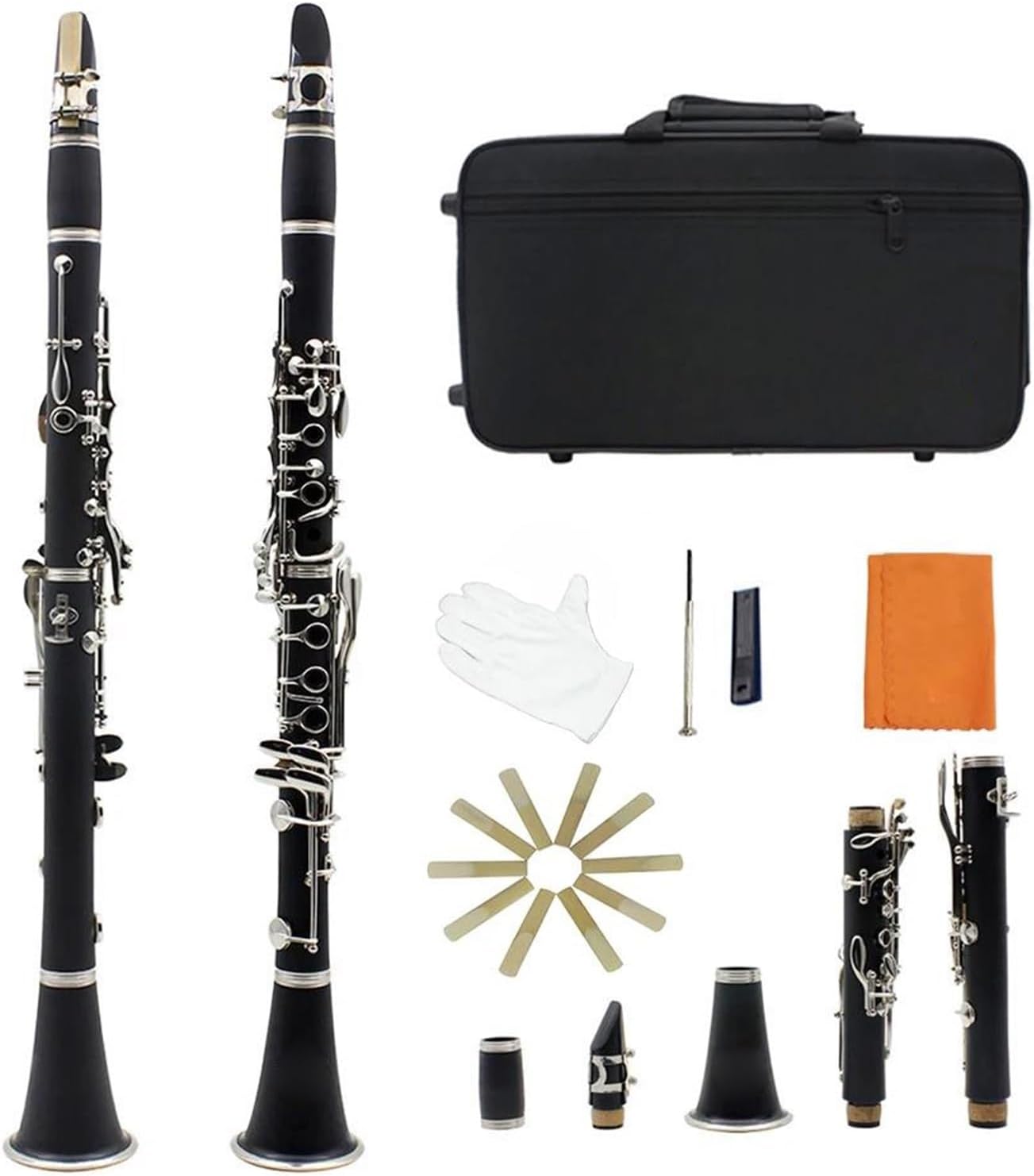 Clarinet for Adult Beginners Bb Clarinet 17 Keys Professional Woodwind Instrument