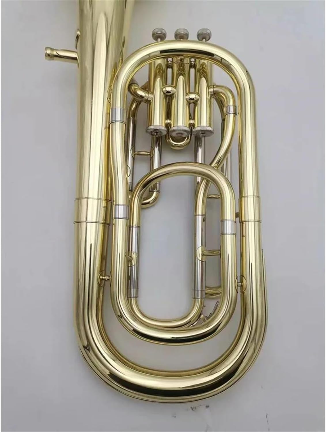 Beginner euphonium Baritono B-flat Tenor Professional-grade Tone Three-key Euphonium Instrument Gold Lacquer Surface