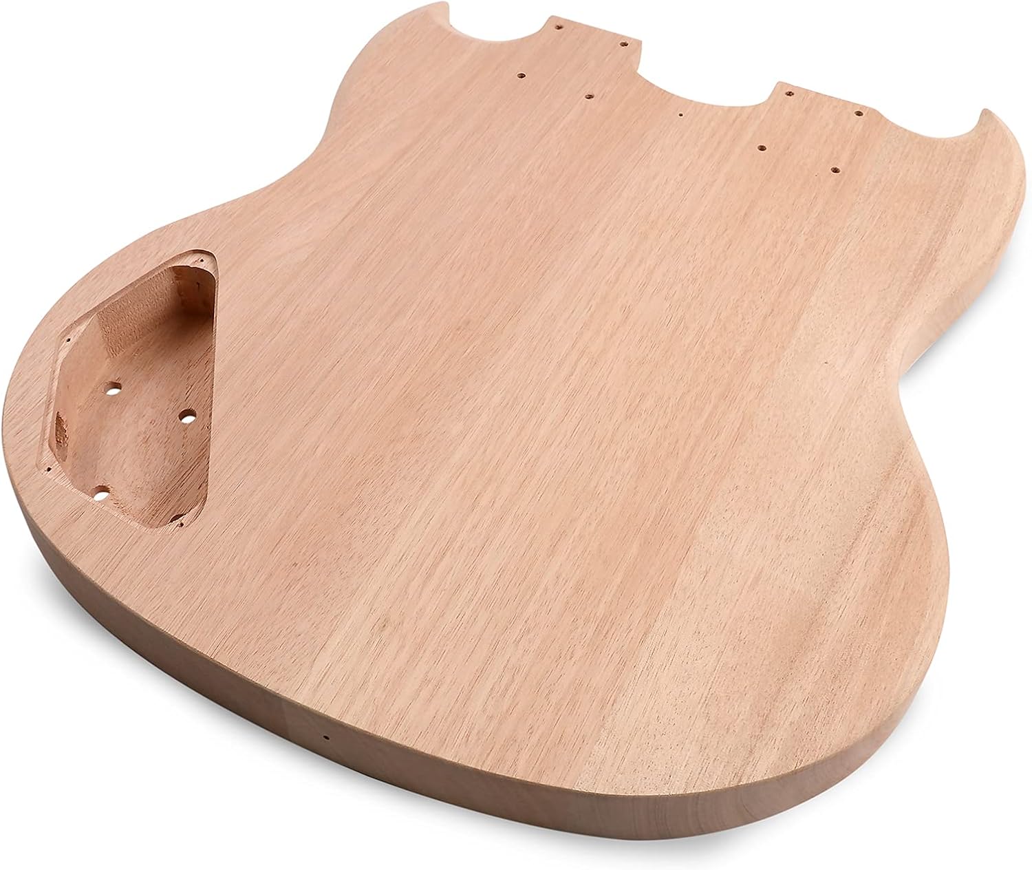 DIY Electric Guitar Kit Double Neck Guitar Kits Beginner Kits 12 String Right Handed with Mahogany Body Mahogany Neck Rosewood Fingerboard Chrome Hardware Build Your Own Guitar.