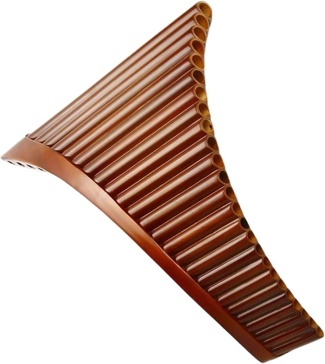 VBDEFRT Handmade 25 Pipes Pan Flute C Key Pan Pipes Woodwind InstrumentTraditional Musical Instrument (Color : Right)