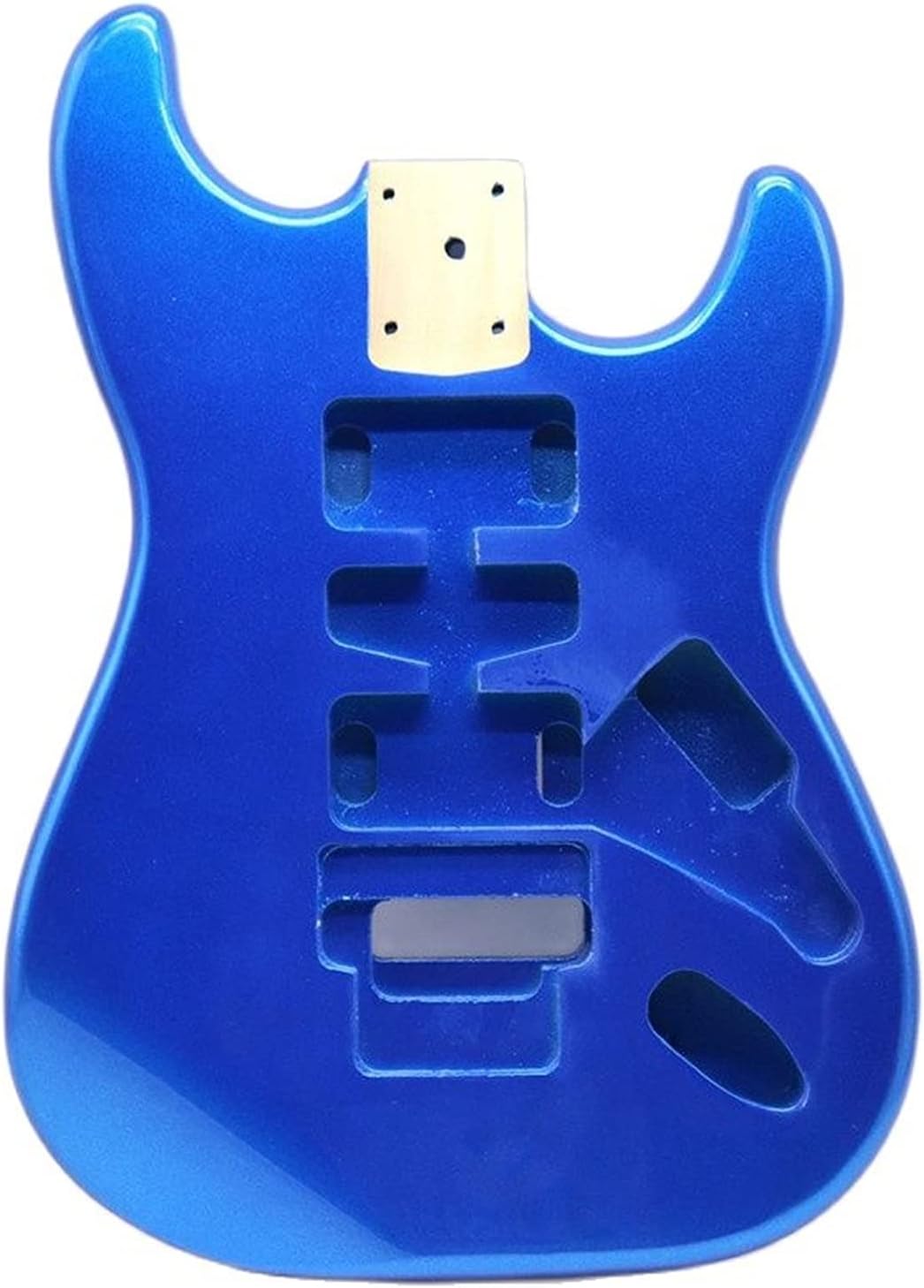 Unfinished Guitar Kit Poplar Wood ST Electric Guitar Body Metallic Blue Guitar Barrel Guitar Accessories Guitar Parts Handmade ​Guitar Body