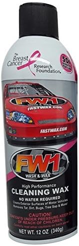 Waterless Wash & Wax Polish with Carnauba (12oz) by Fast Wax (4 cans)