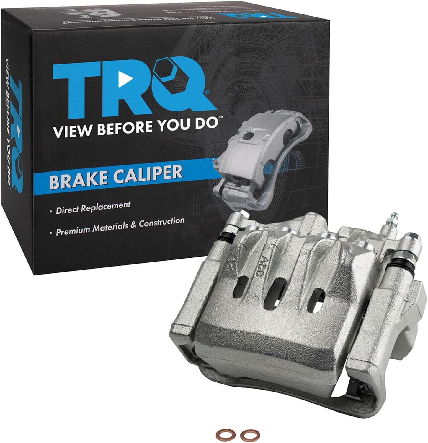 TRQ Front Right Brake Caliper w/Bracket Passenger Side Compatible with 1993-2005 Lexus GS300 1998-2000 GS400 2001-2005 GS430 2002-2010 SC430