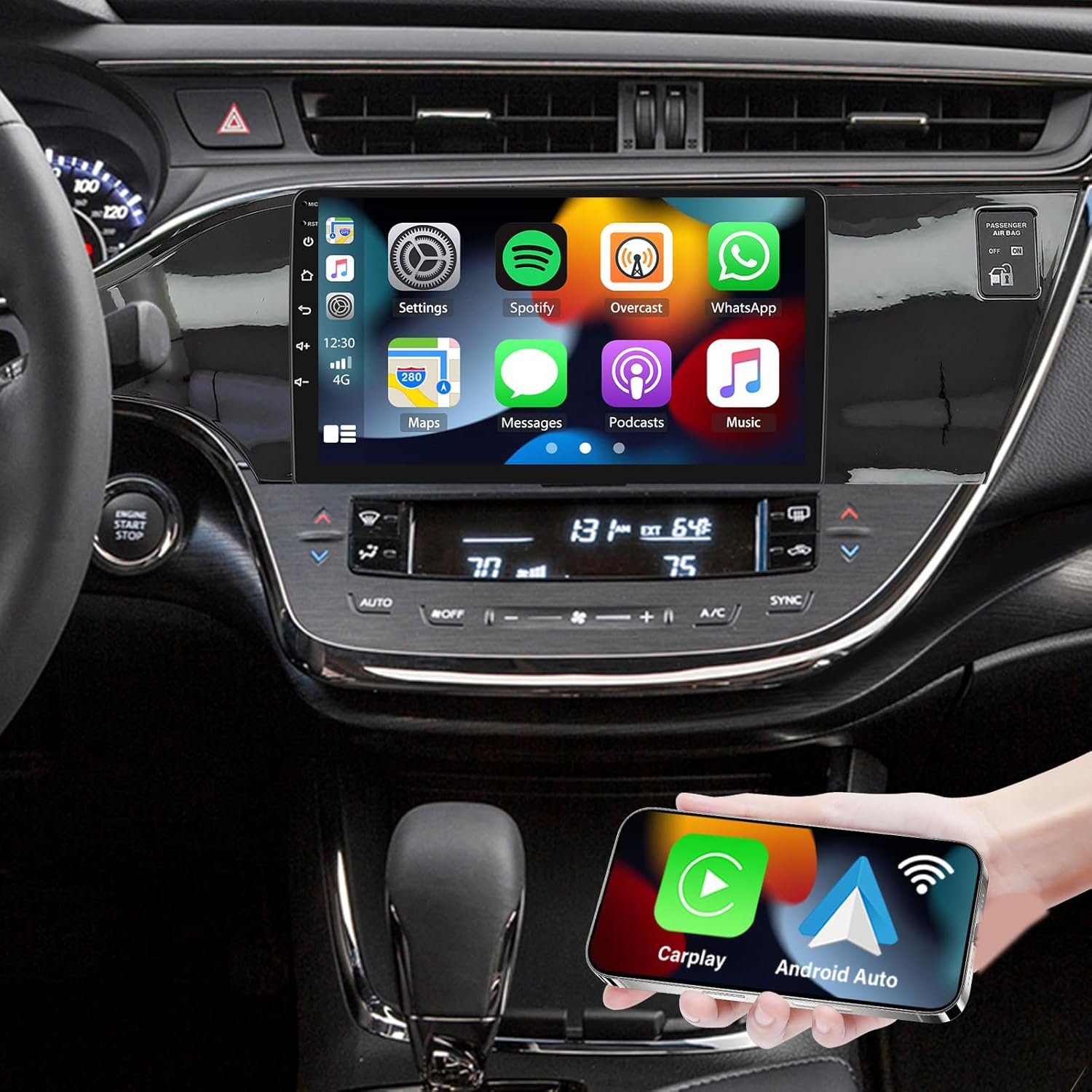 Android 13 Double Din Car Stereo Radio for 2013-2018 Toyota Avalon 9