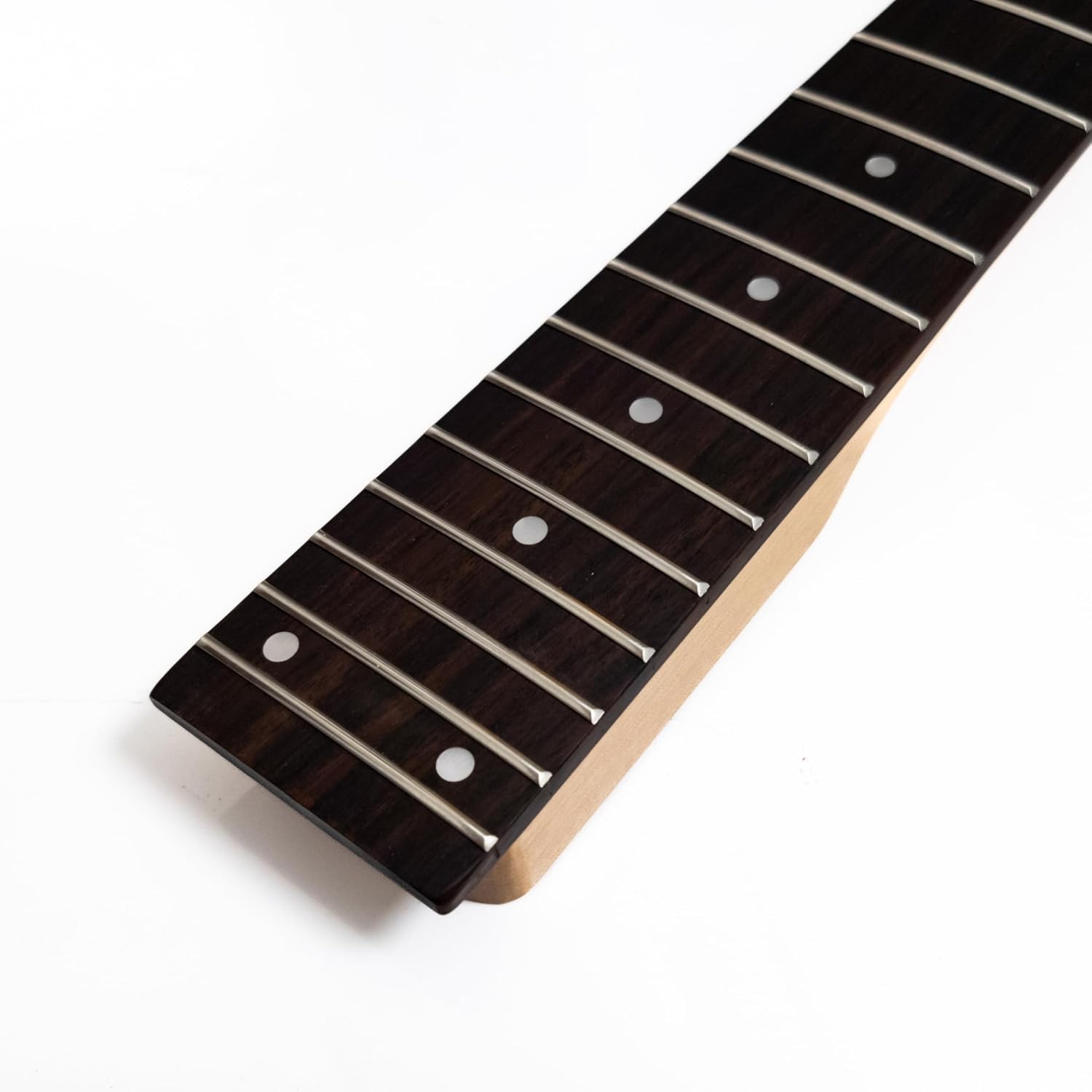 Premium Maple Guitar Neck for Ibanez Bass, 4-String 24 Fret Canadian Maple Neck with Rosewood Fingerboard, Gloss Finish, Also Compatible with Precision Bass Guitar Neck Replacement Parts