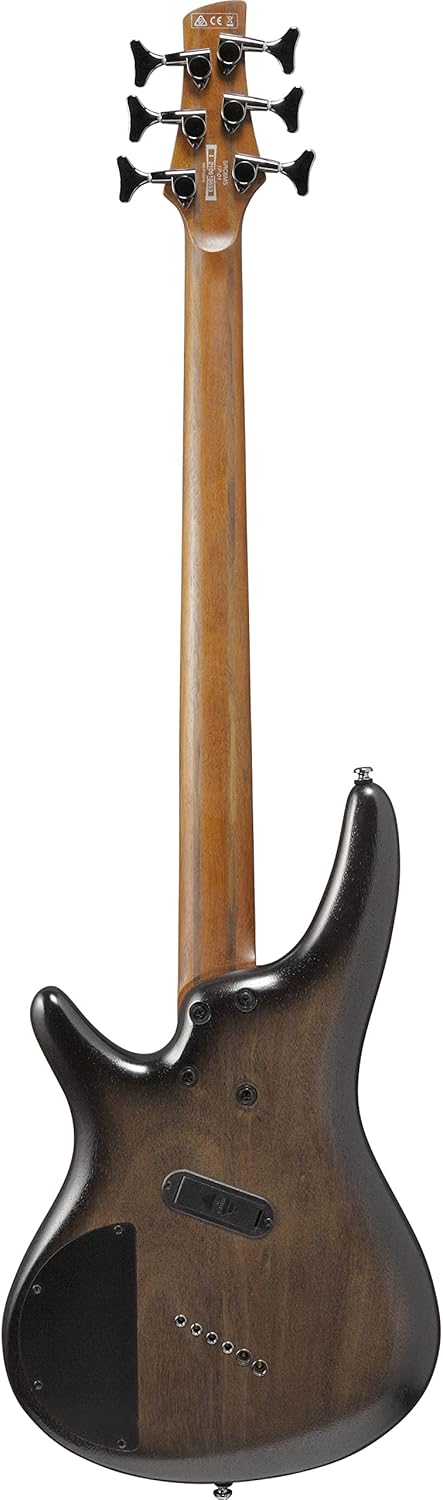 Ibanez Bass Workshop SRC6MS 6-string Multi-Scale Bass Guitar - Black Stained Burst Low Gloss