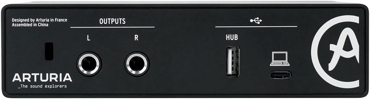 Audiosavings Bundle: Arturia Minifuse 1 Black Portable Solo Audio USB Recording Interface+Software Bundle with Rockville RMC-XLR High-End Metal DJ Handheld Wired Microphone Mic w (2) Cables (2 Items)