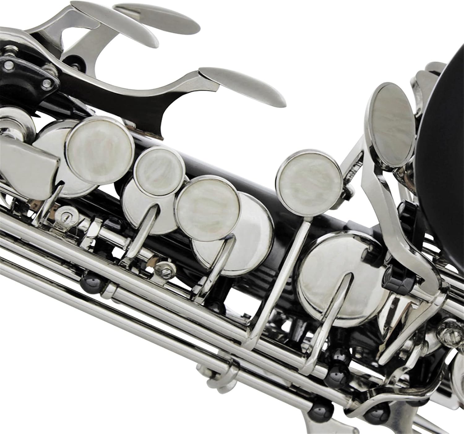 Sax Beginners Kit Bb Saxophone Brass Black Nickel Professional Woodwind Instrument B Flat Sax with Case Musical Instrument Accessories Wind Instrument