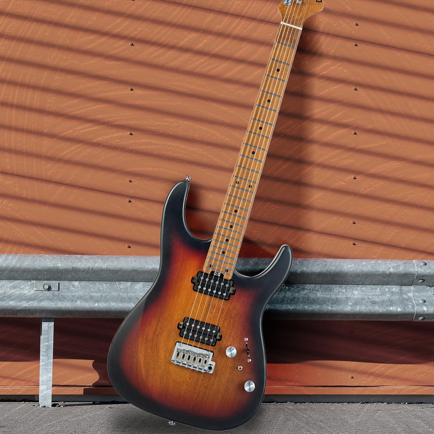 EART EYP-OMNI24 Solid Body Electric Guitar, 25.5