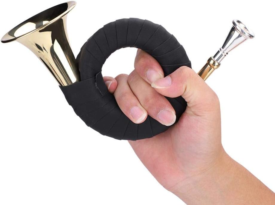 Brass Bb Horn With Velvet Bag, Bracket, Clean Cloth - Pocket French Horn