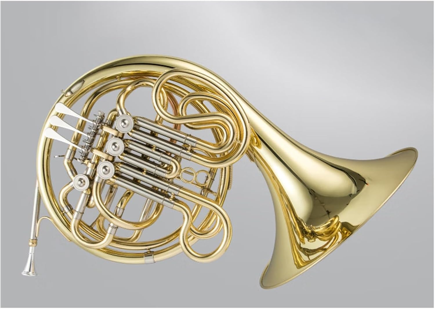 Professional instrument 4 key double row French horn instrument F tone