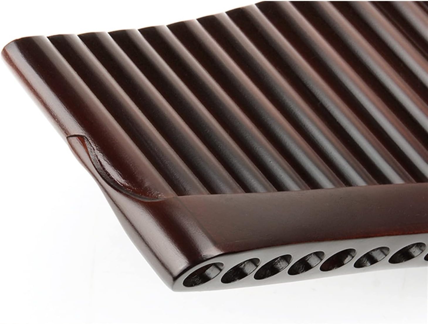 25 Pipes C Key Brown Pan Flute Traditional Woodwind Instrument Bamboo Handmade Pipe (Color : Right)