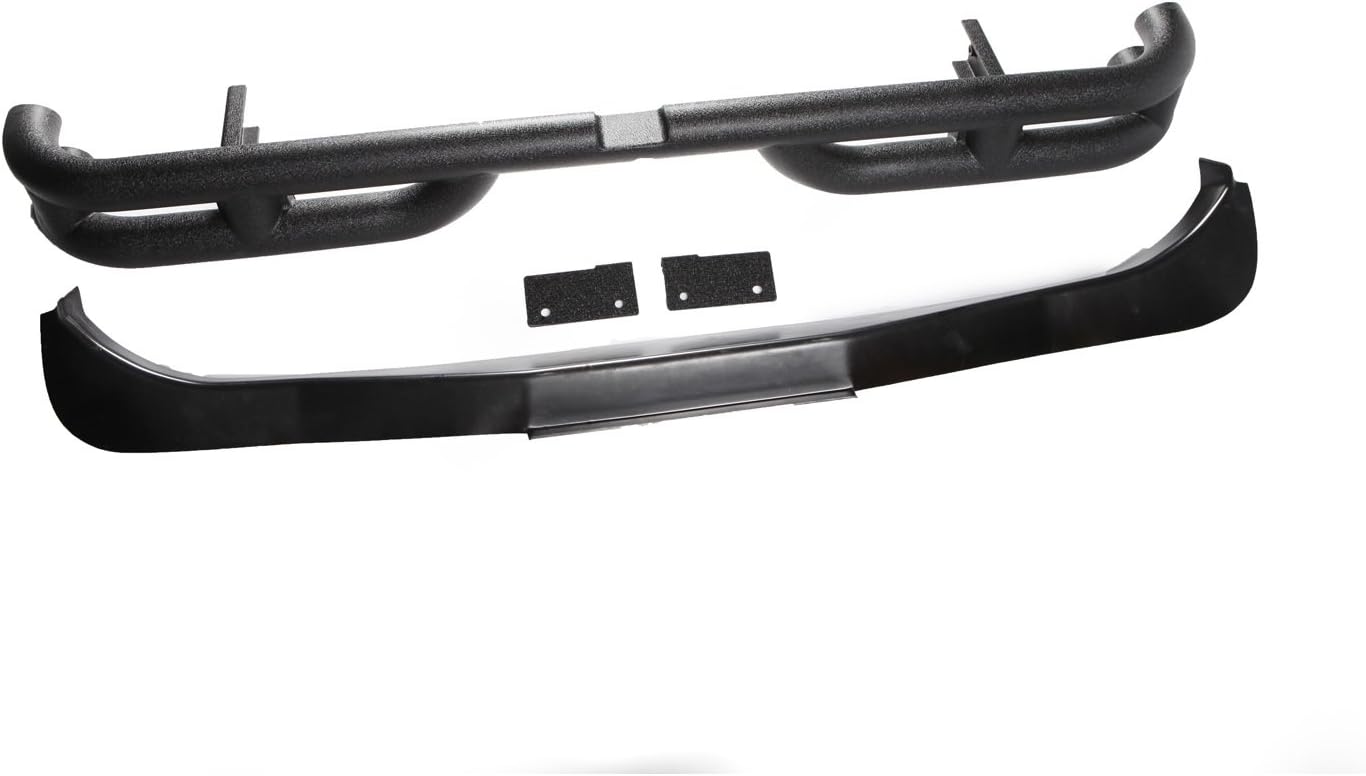 Rugged Ridge Dual Tube Bumper, Rear | Mid-Width, Steel, Textured Black | 11571.10 | Fits 2007-2018 Jeep Wrangler JK