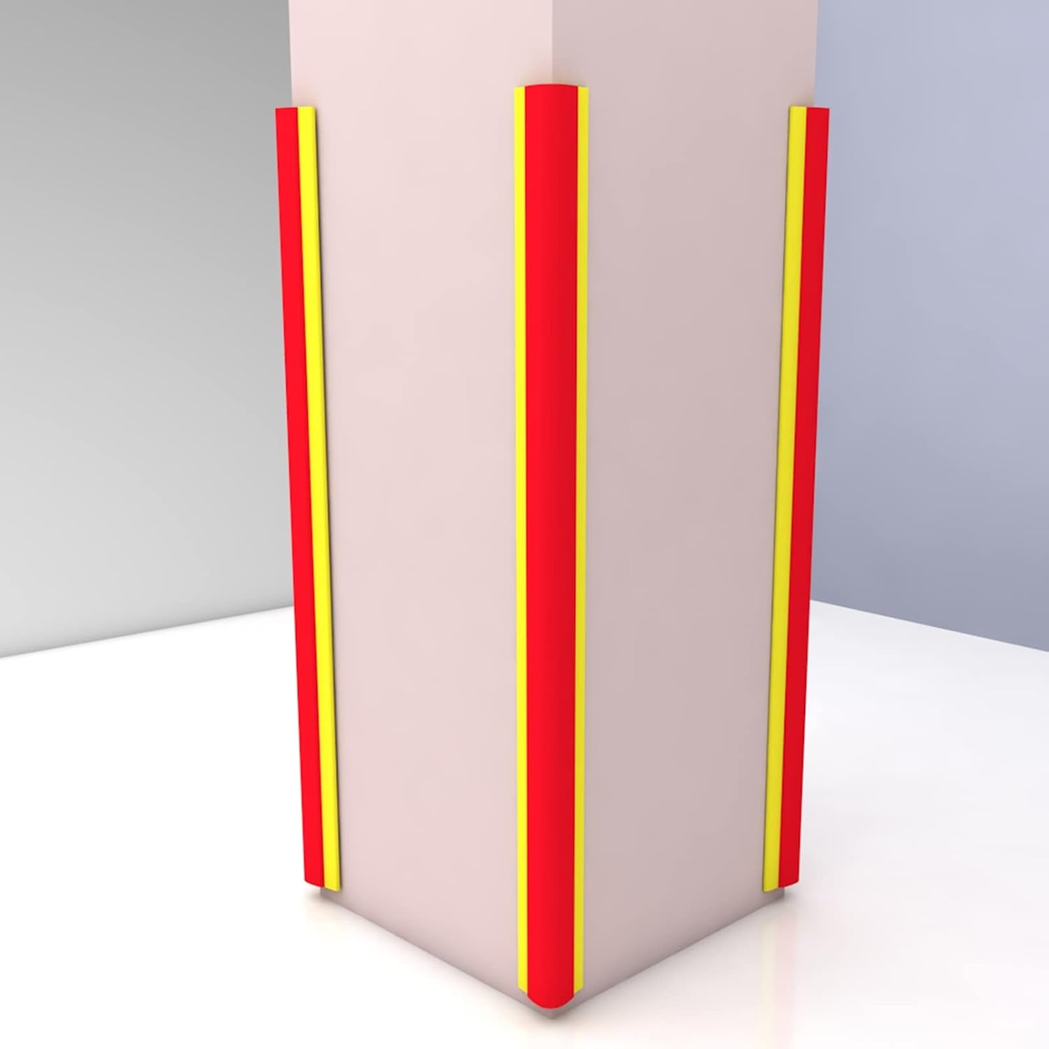 ERRULAN 3 Pcs Garage Wall Guards for Car Front Bumper, Waterproof PVC Wall Panels for Interior Wall Decor, Floor Transition Strip Self Adhesive (Size : 1.2m)