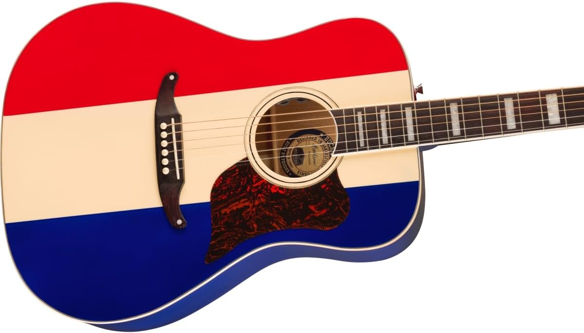Fender Buck Owens Kingman Acoustic-electric Guitar - Red, White, and Blue