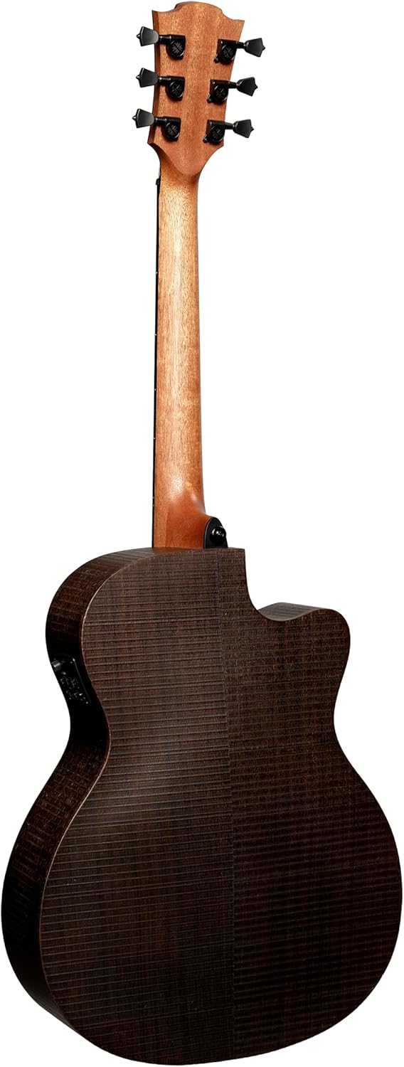 LAG GUITARS Sauvage Auditorium Cutaway Acoustic-Electric Left-Handed w/Hybrid Gigbag, Eco-friendly design