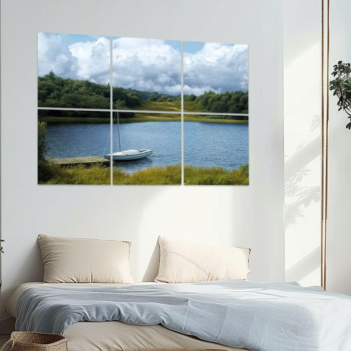 6 Pack Art Acoustic Panels Boat Soundproof Wall Panels, 48