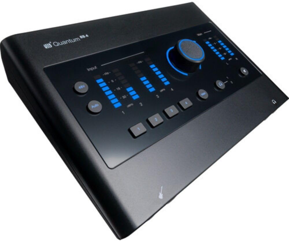 PreSonus Quantum ES 4 USB-C Audio Interface Bundle with Polsen HPC-A30 Closed-Back Studio Monitor Headphones and XLR- XLR Cable (Pair)