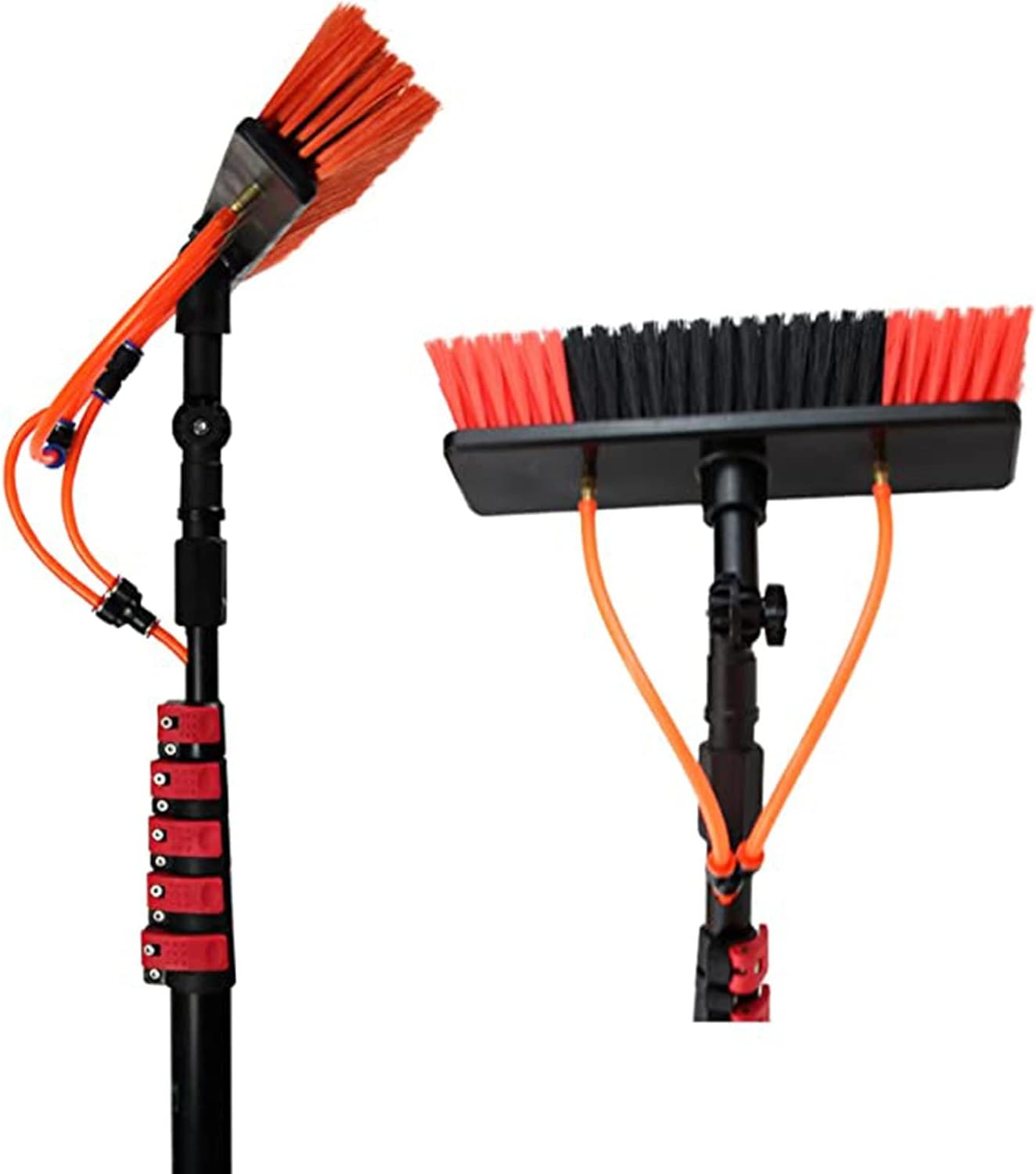 6-12m window cleaning rod, telescopic brush 10m PV panel cleaning tool 35Cm brush head Cleaning truck windows / 6m rod / 35Cm brush head,35cmbrushhead-3.6M/12FT