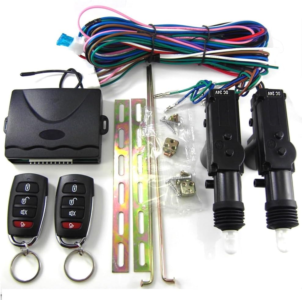 NONROT 2 Door Truck Central Door Lock Keyless Entry System Without Siren for 24V DC Vehicle Which Withdout Central Door Lock System