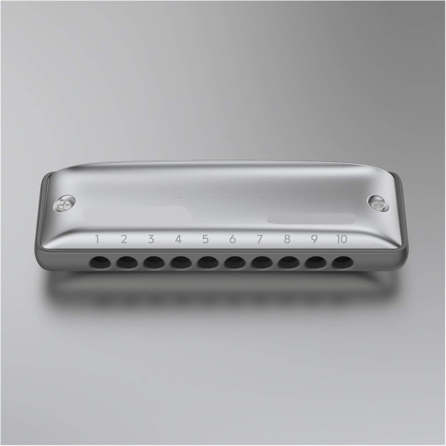SUOFEILAIMU Round Hole 10-Hole Diatonic Harmonica Plastic Aluminium Comb Major Paddy Natural Minor Tuning Harmonica (Color : Paddy F)
