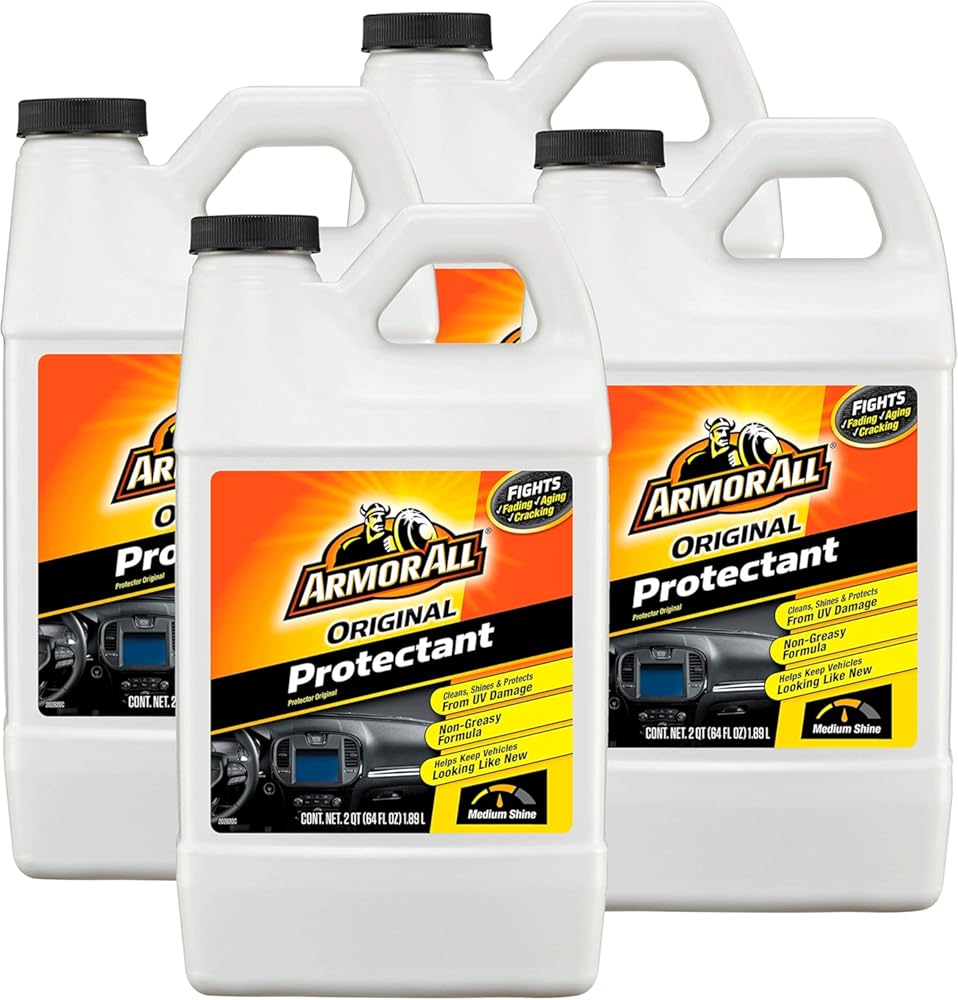 Armor All Interior Car Cleaner Protectant Refill, Cleaning for Cars, Truck, Motorcycle, Bottles, 64 Fl Oz, Pack of 4, 10644-4PK