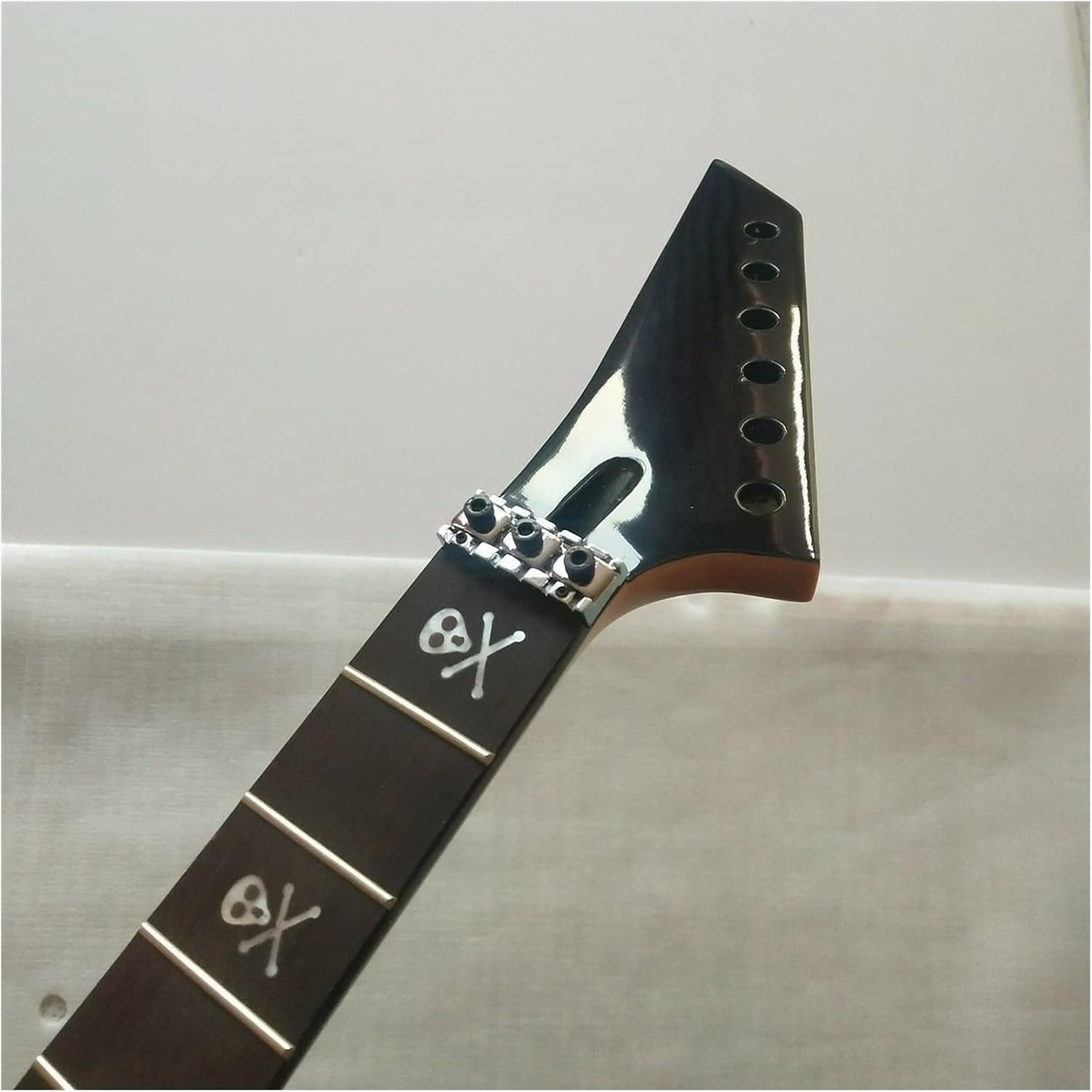 Left Hand Electric Guitar Neck Maple Rosewood 24 Fret 25.5