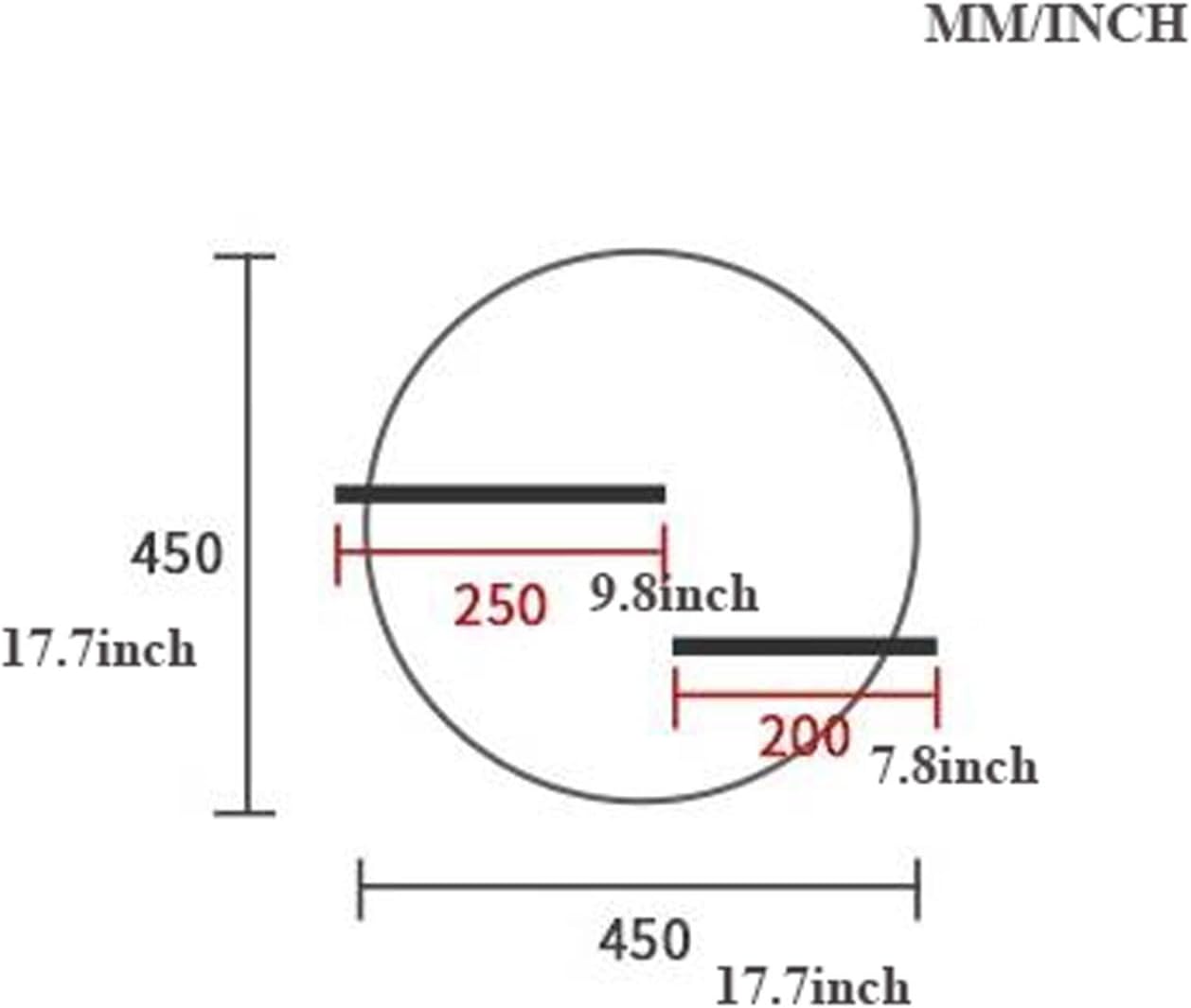 Floating Wall Shelves Solid Wood Floating Shelf 2 Tiers, Wall Bedroom Living Room Wall Mount Shelf Modern Farmhouse Shelves Storage Rack Floating Books Shelf Home Decor Shelving Wall Mounted