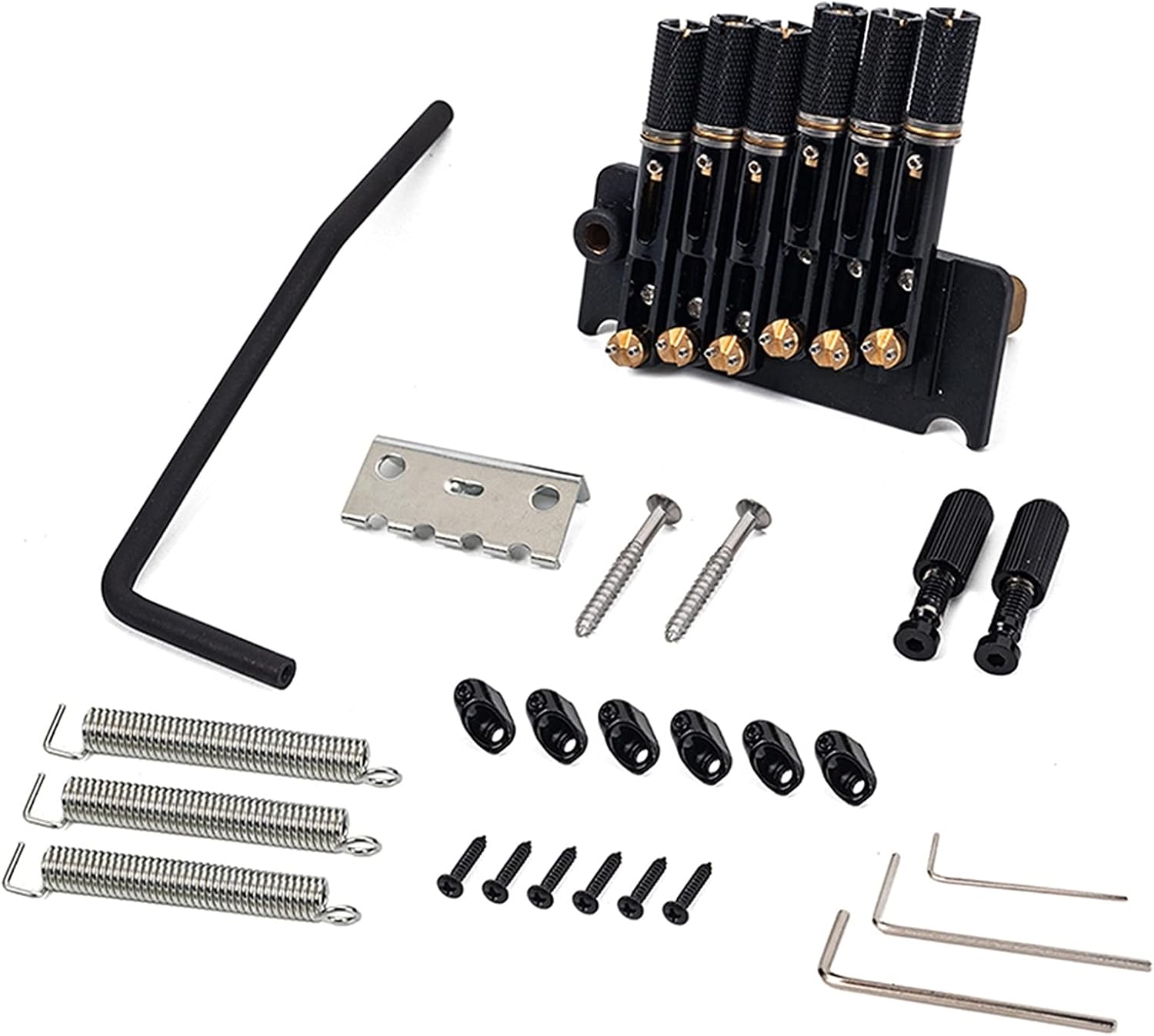 Guitar Bridge System Set 8-String Headless Guitar Bridge Tremolo System with Tailpiece for Electric Guitar Replacement Guitar Accessories Guitar Parts